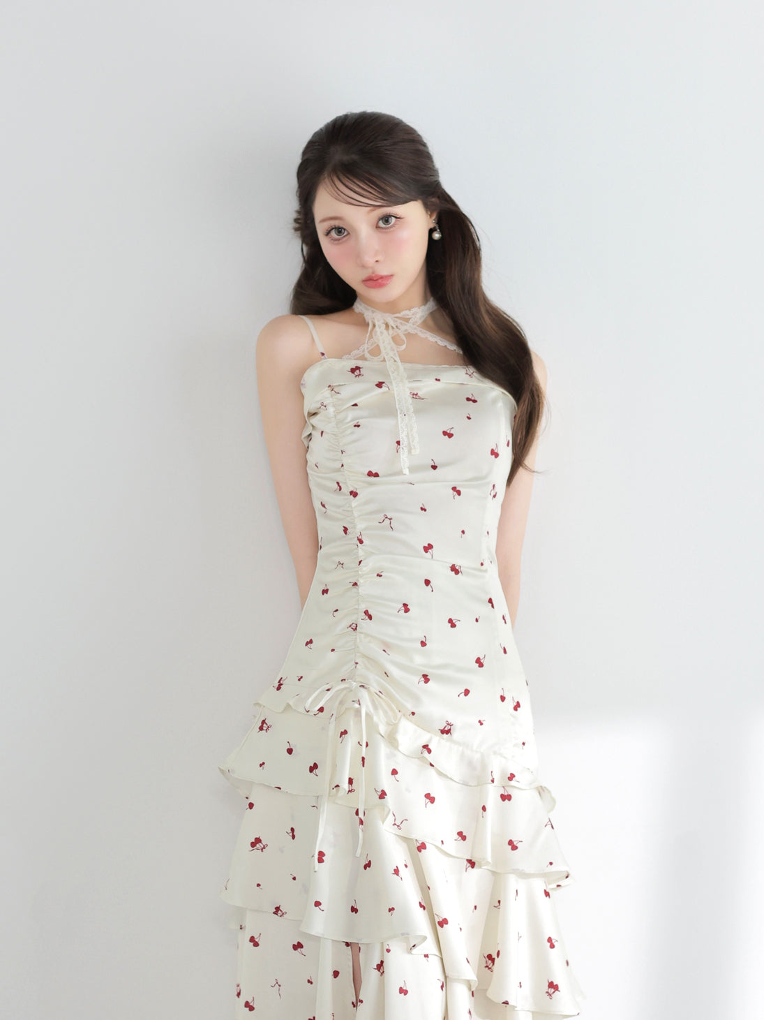 model：160cm　(size：F　color：Ivory)