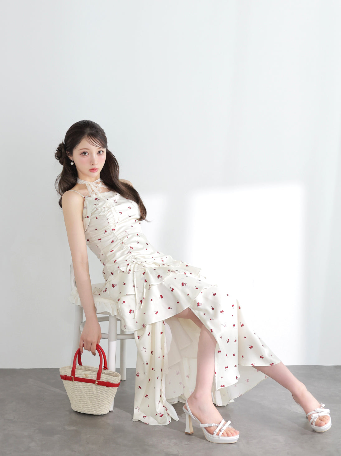 model：160cm　(size：F　color：Ivory)