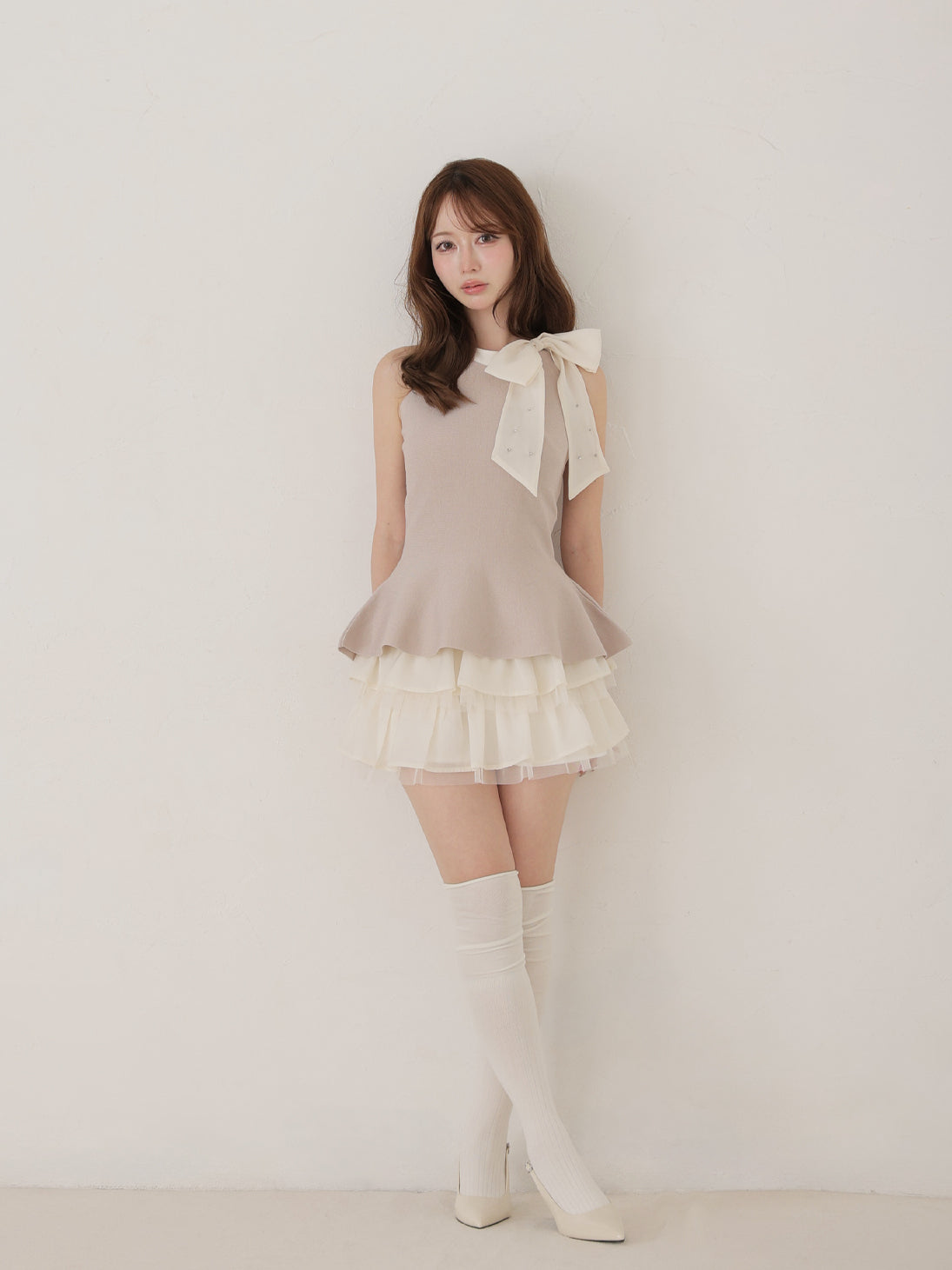 model：160cm　(size：F　color：Pink)