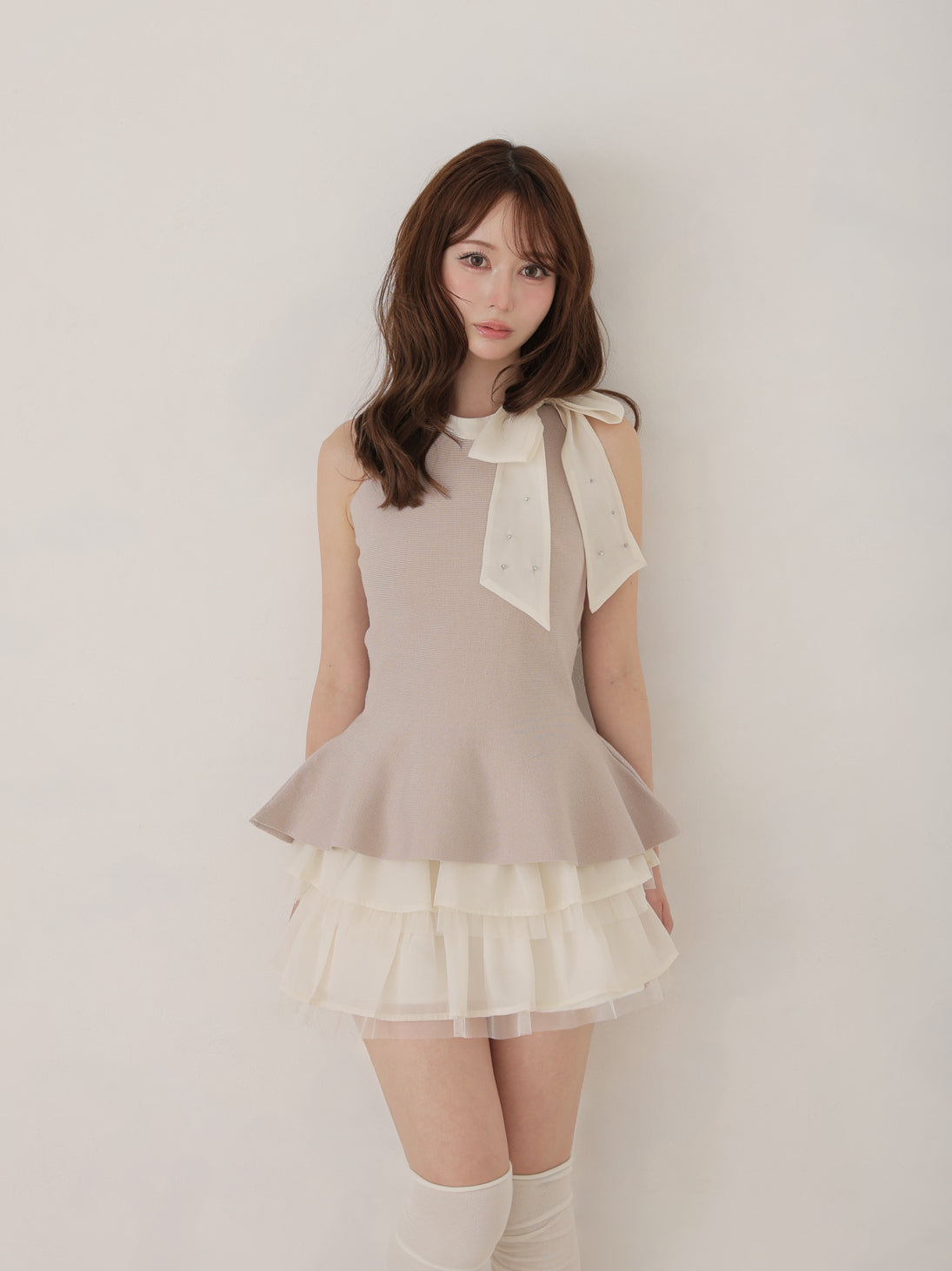 model：160cm　(size：F　color：Pink)