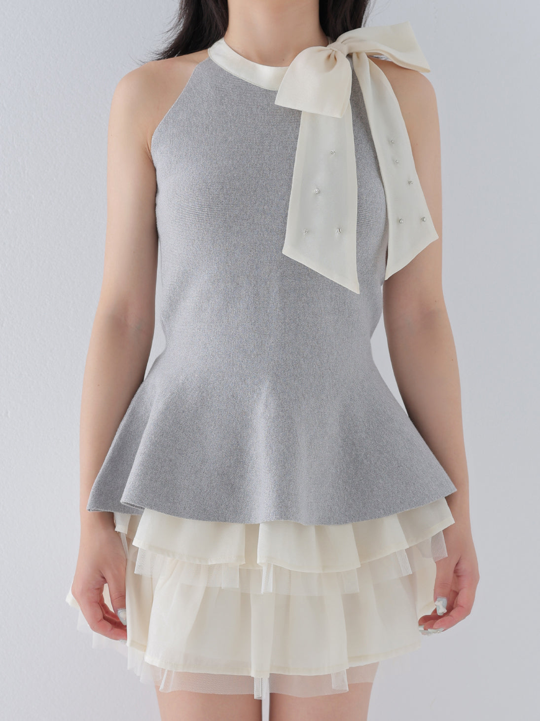 model：150cm　(size：F　color：Gray)