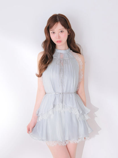 model：162cm　(size：F　color：Blue)