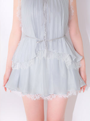 model：162cm　(size：F　color：Blue)