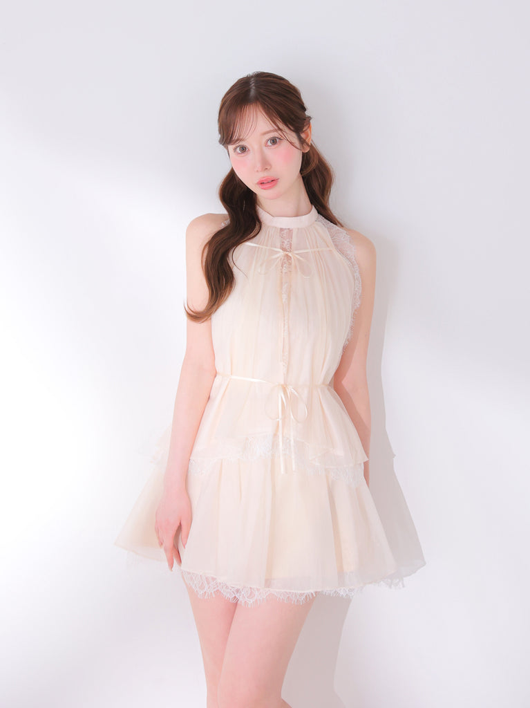 model：162cm　(size：F　color：Pink)