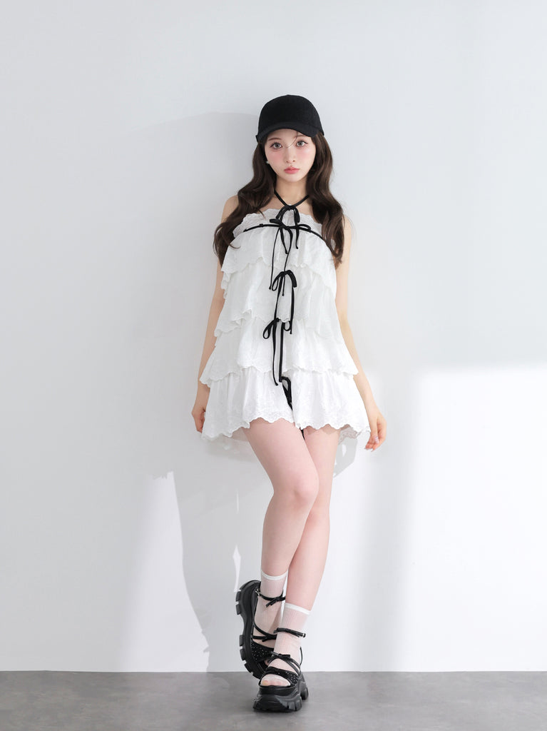 model：160cm　(size：F　color：White)