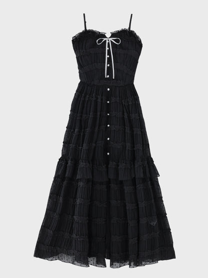 【Pre Order】Romantic lace cami slit onepiece(eme11056)
