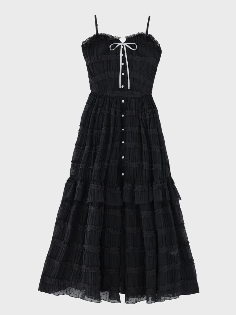 【Pre Order】Romantic lace cami slit onepiece(eme11056)