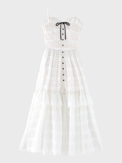 【Pre Order】Romantic lace cami slit onepiece(eme11056)