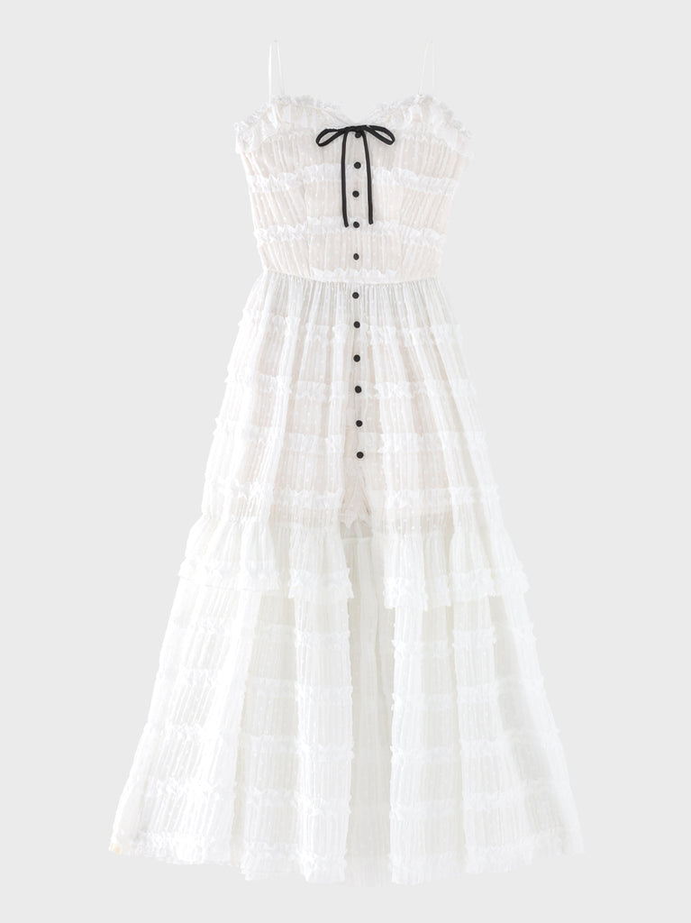 【Pre Order】Romantic lace cami slit onepiece(eme11056)