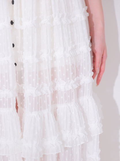 【Pre Order】Romantic lace cami slit onepiece(eme11056)