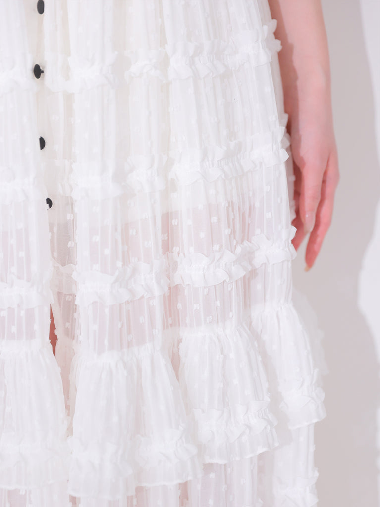 【Pre Order】Romantic lace cami slit onepiece(eme11056)