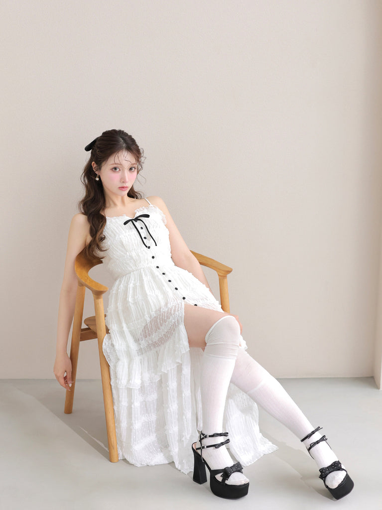 model：160cm　(size：F　color：White)