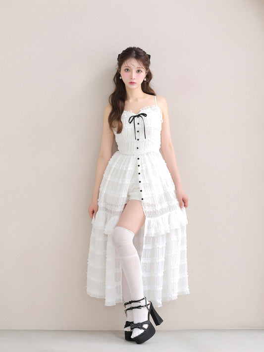 model：160cm　(size：F　color：White)