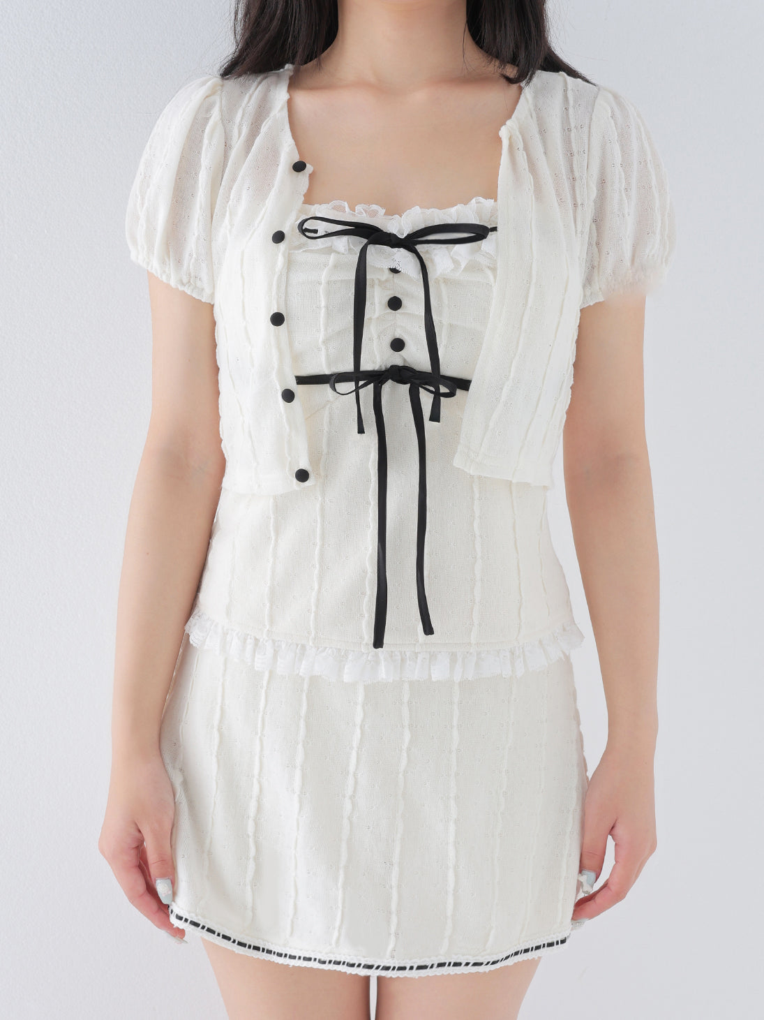 model：150cm　(size：F　color：Ivory)