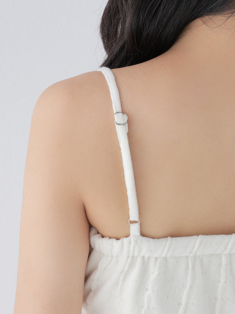 【Pre Order】Frill ribbon fit line 3piece setup(eme11059)