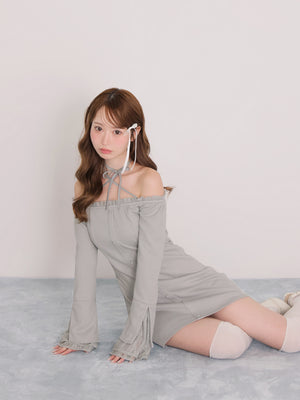 model：162cm　(size：F　color：Blue)