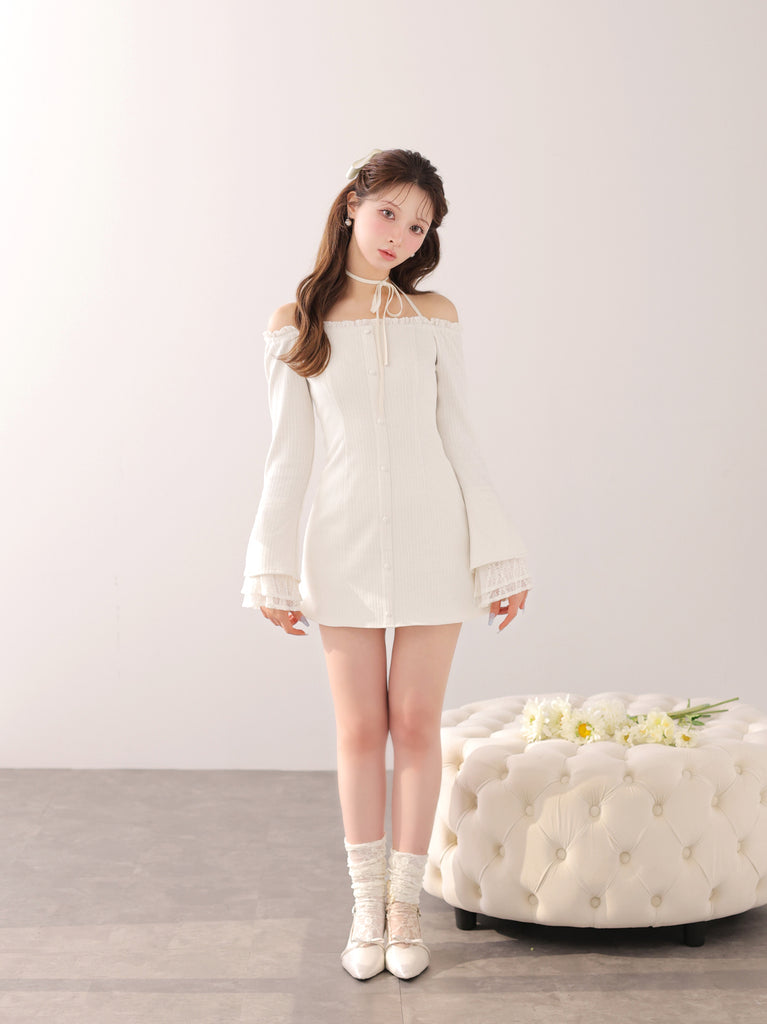 model：160cm　(size：F　color：Ivory)