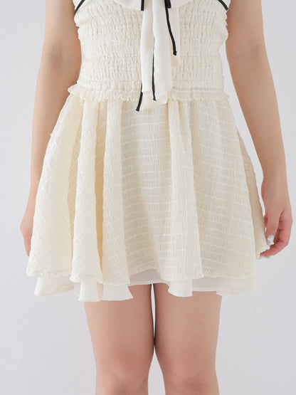 Piping ribbon chiffon flare setup(eme11063)