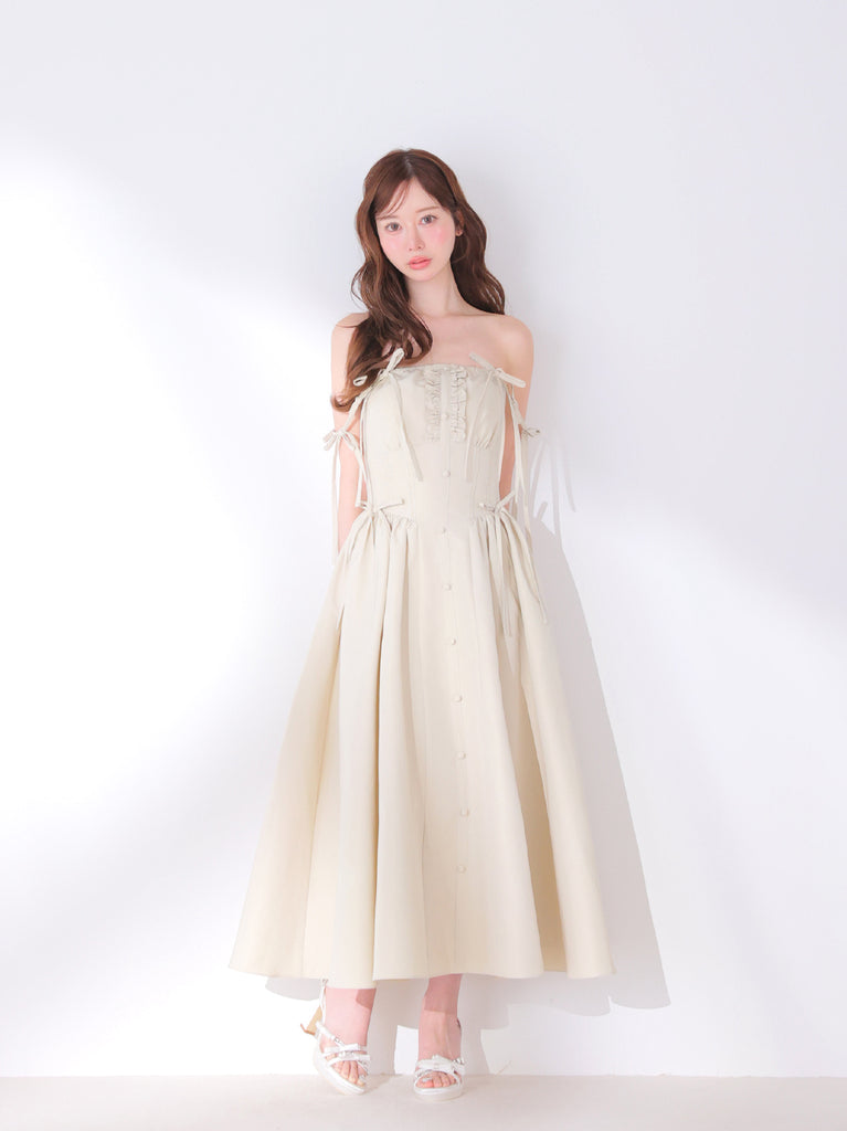 model：162cm　(size：F　color：Begie)