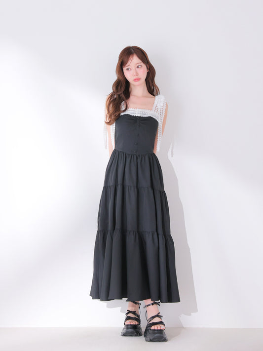 model：162cm　(size：F　color：Black)