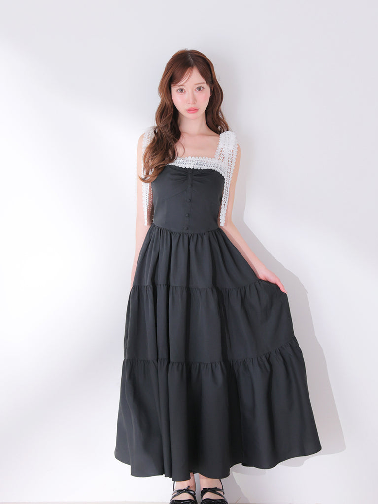 model：162cm　(size：F　color：Black)
