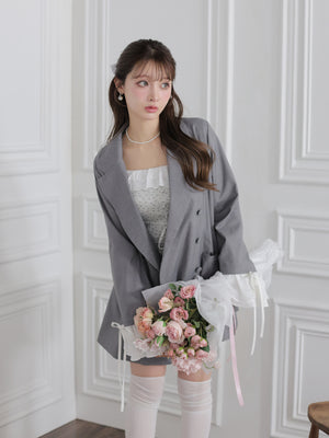 model：160cm　(size：F　color：Gray)