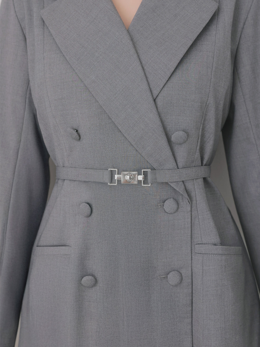 Frill sleeve chiffon docking jacket(eme11066)