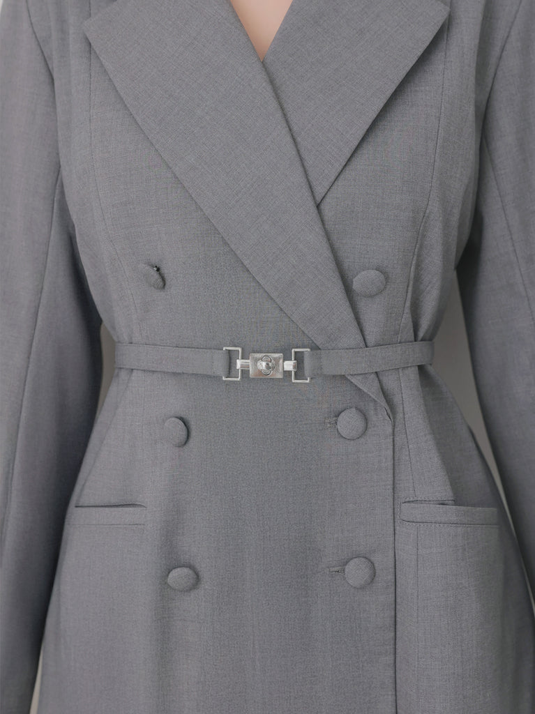 Frill sleeve chiffon docking jacket(eme11066)