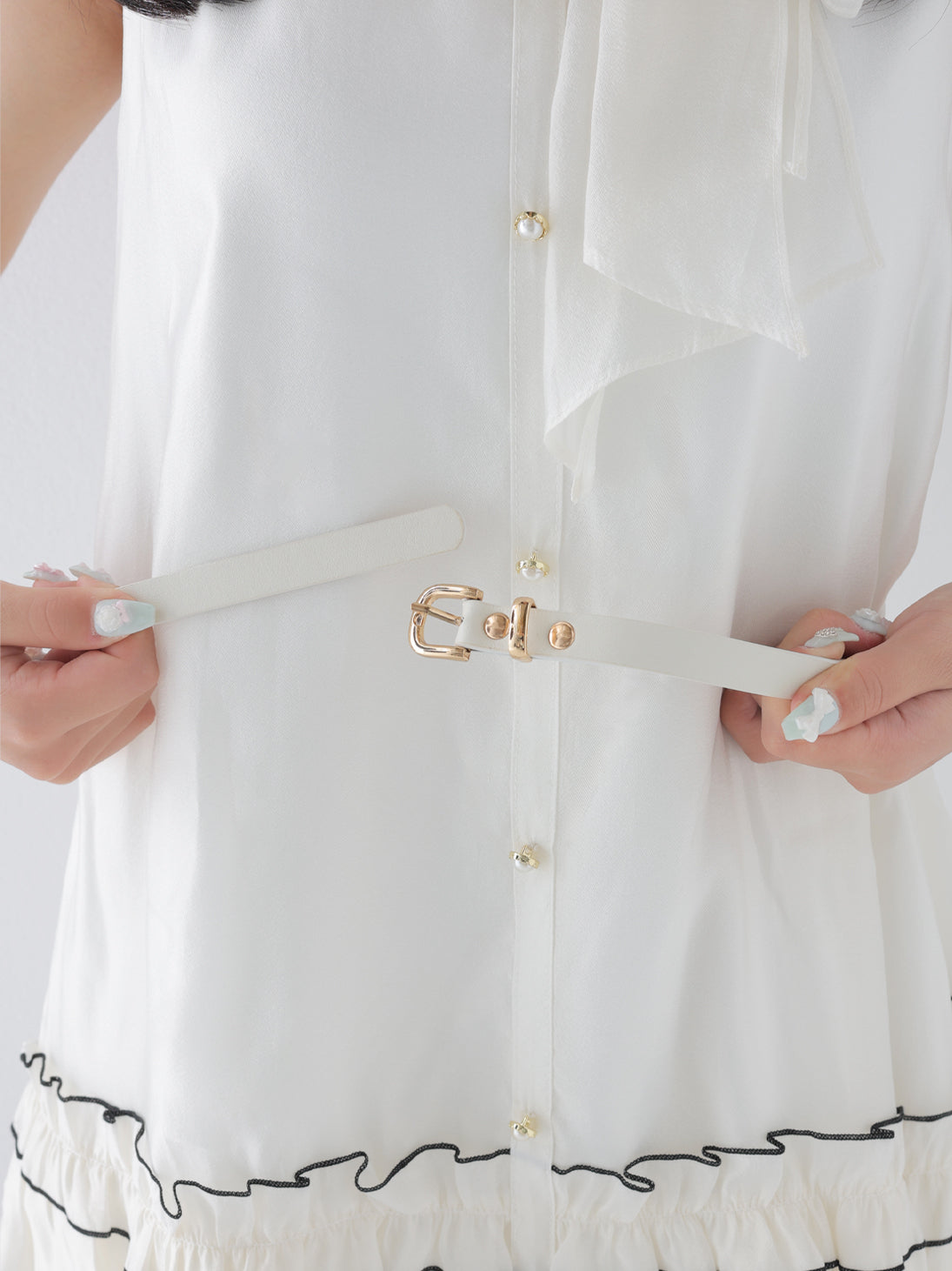 Tiered mellow chiffon onepiece(eme11067)