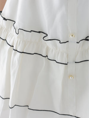 Tiered mellow chiffon onepiece(eme11067)