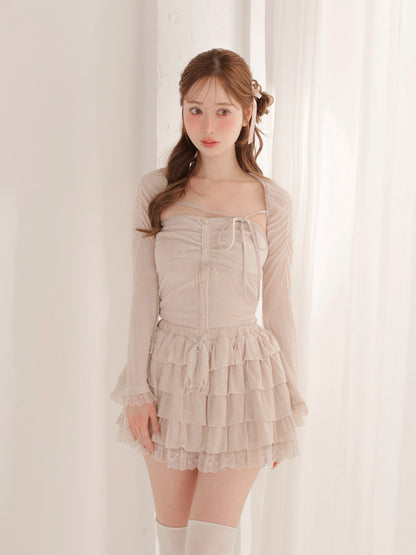 model：162cm　(size：F　color：Pink)