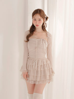 model：162cm　(size：F　color：Pink)