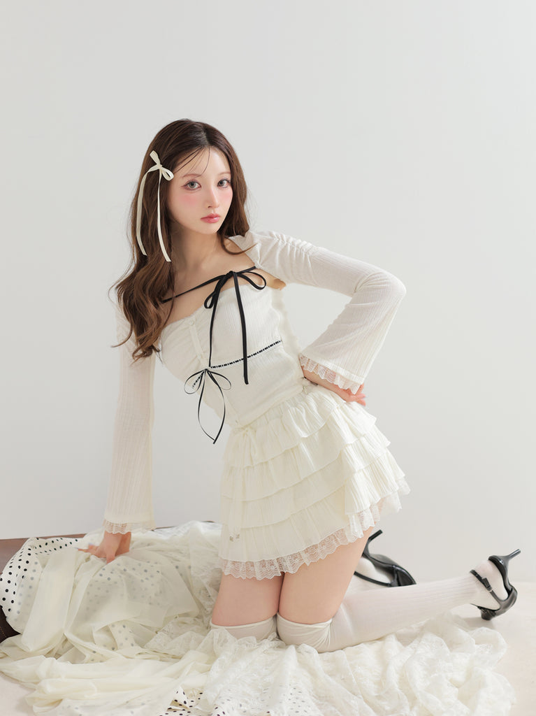 model：160cm　(size：F　color：Ivory)