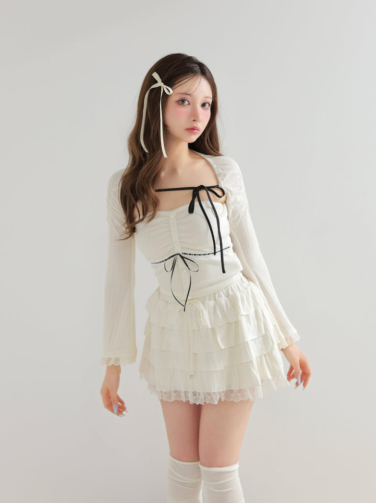 model：160cm　(size：F　color：Ivory)