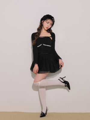 model：160cm　(size：L　color：Black)