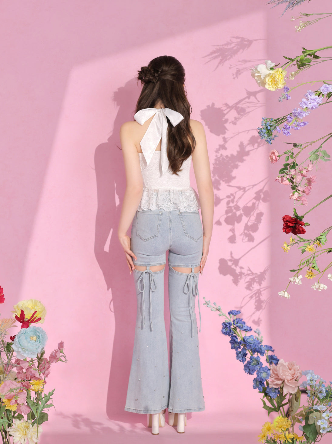 model：160cm　(size：S　color：Ice blue)
