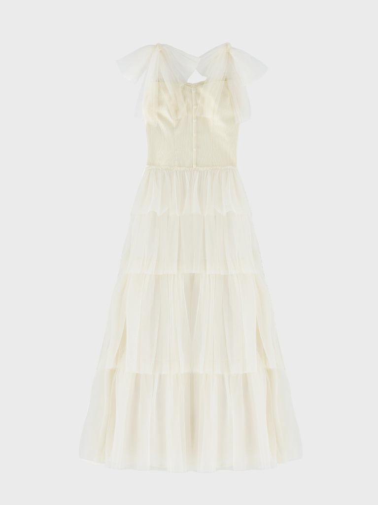Regal ribbon tulle long onepiece(eme11071)