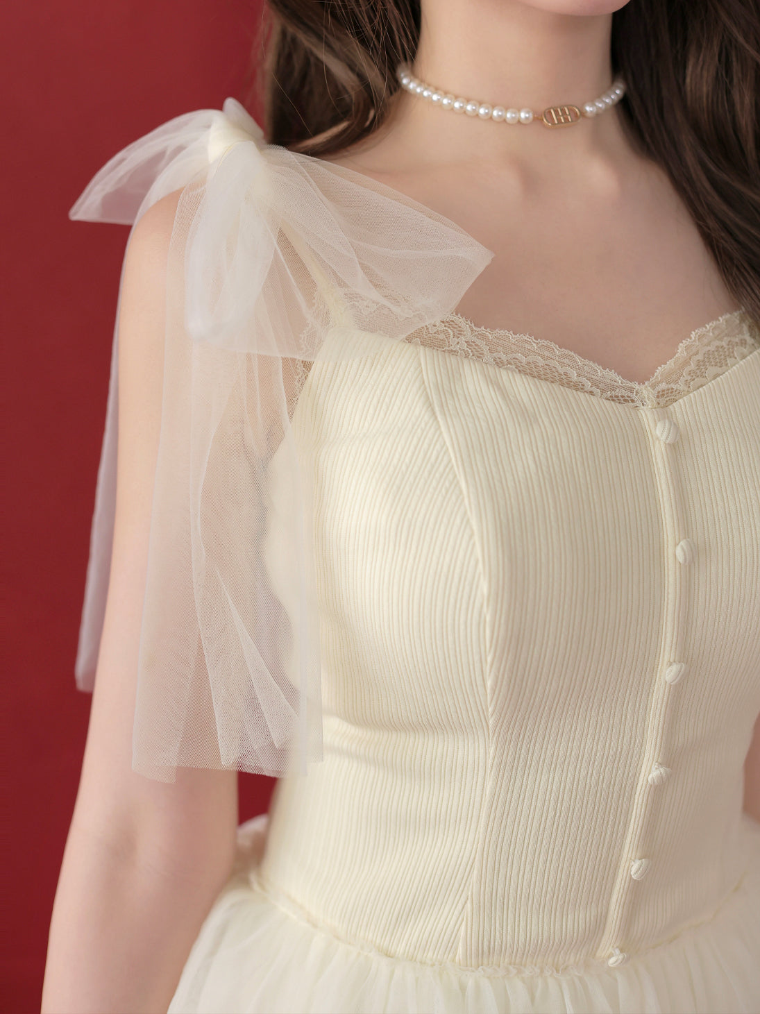 model：160cm　(size：F　color：Ivory)