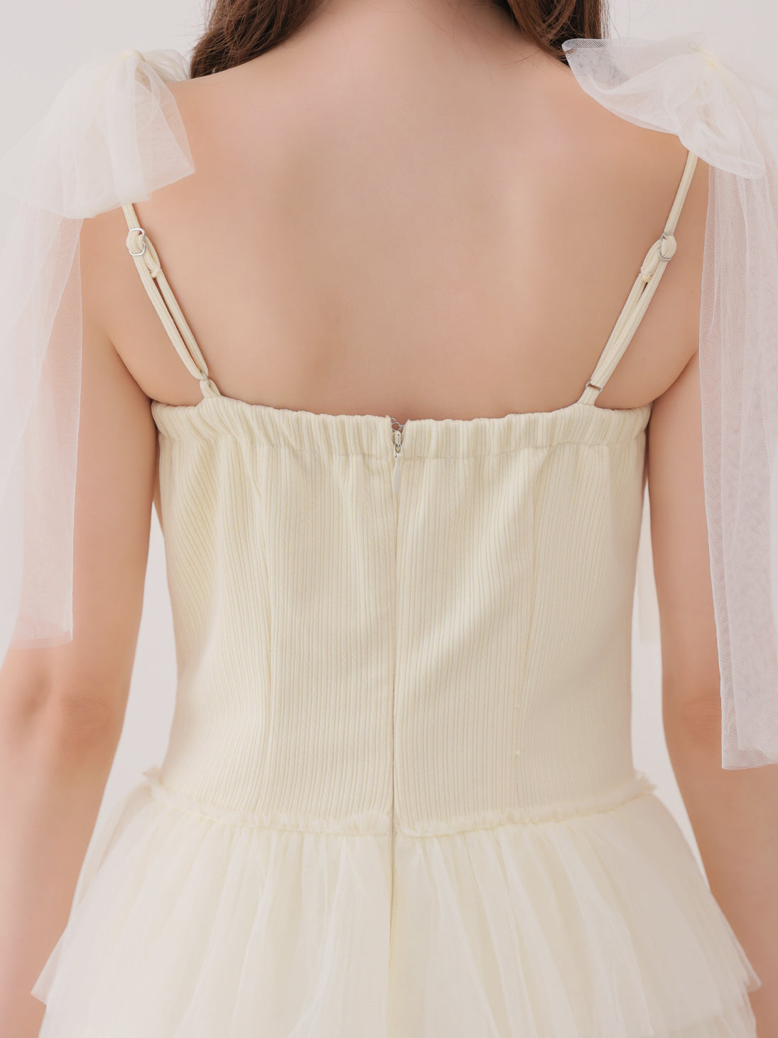 Regal ribbon tulle long onepiece(eme11071)