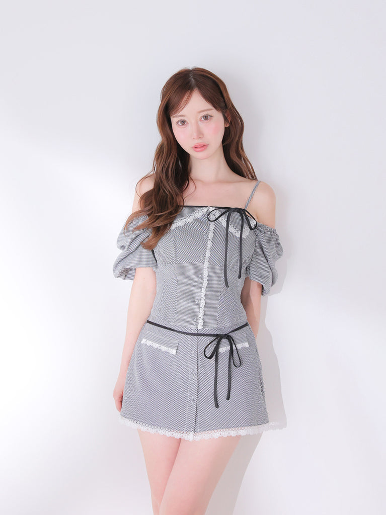 model：162cm　(size：F　color：Black)