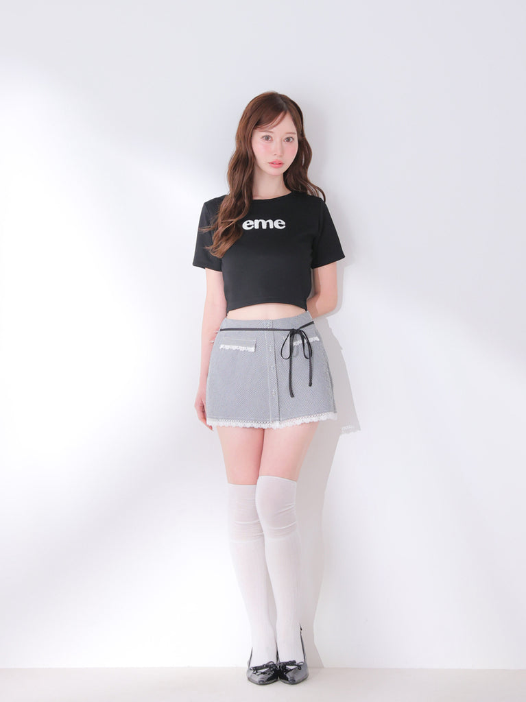 model：162cm　(size：F　color：Black)