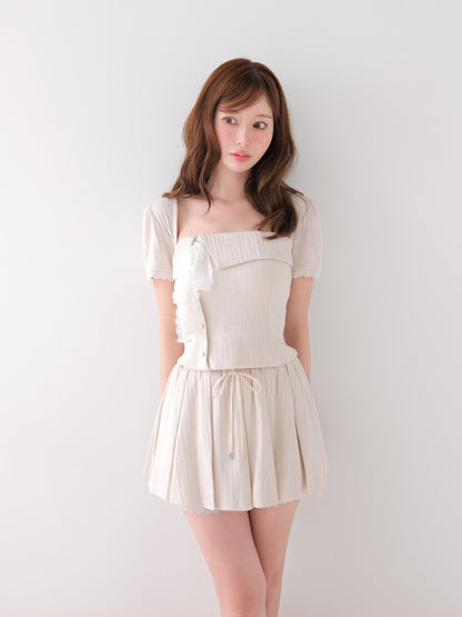 model：162cm　(size：F　color：Ivory)