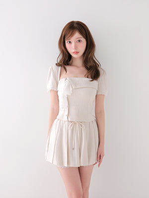 model：162cm　(size：F　color：Ivory)