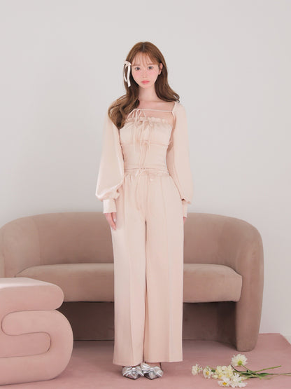 model：162cm　(size：F　color：Pink)