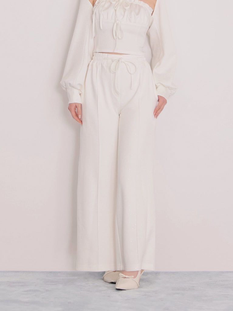 Smooth double knit pants(eme11079)