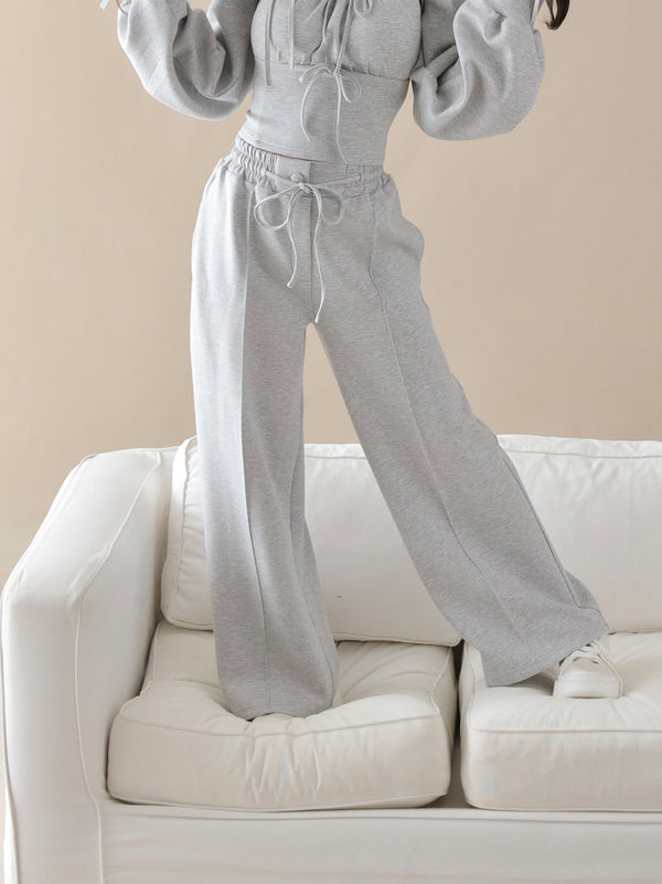 Smooth double knit pants(eme11079)