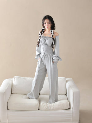 model：163cm　(size：F　color：Gray)