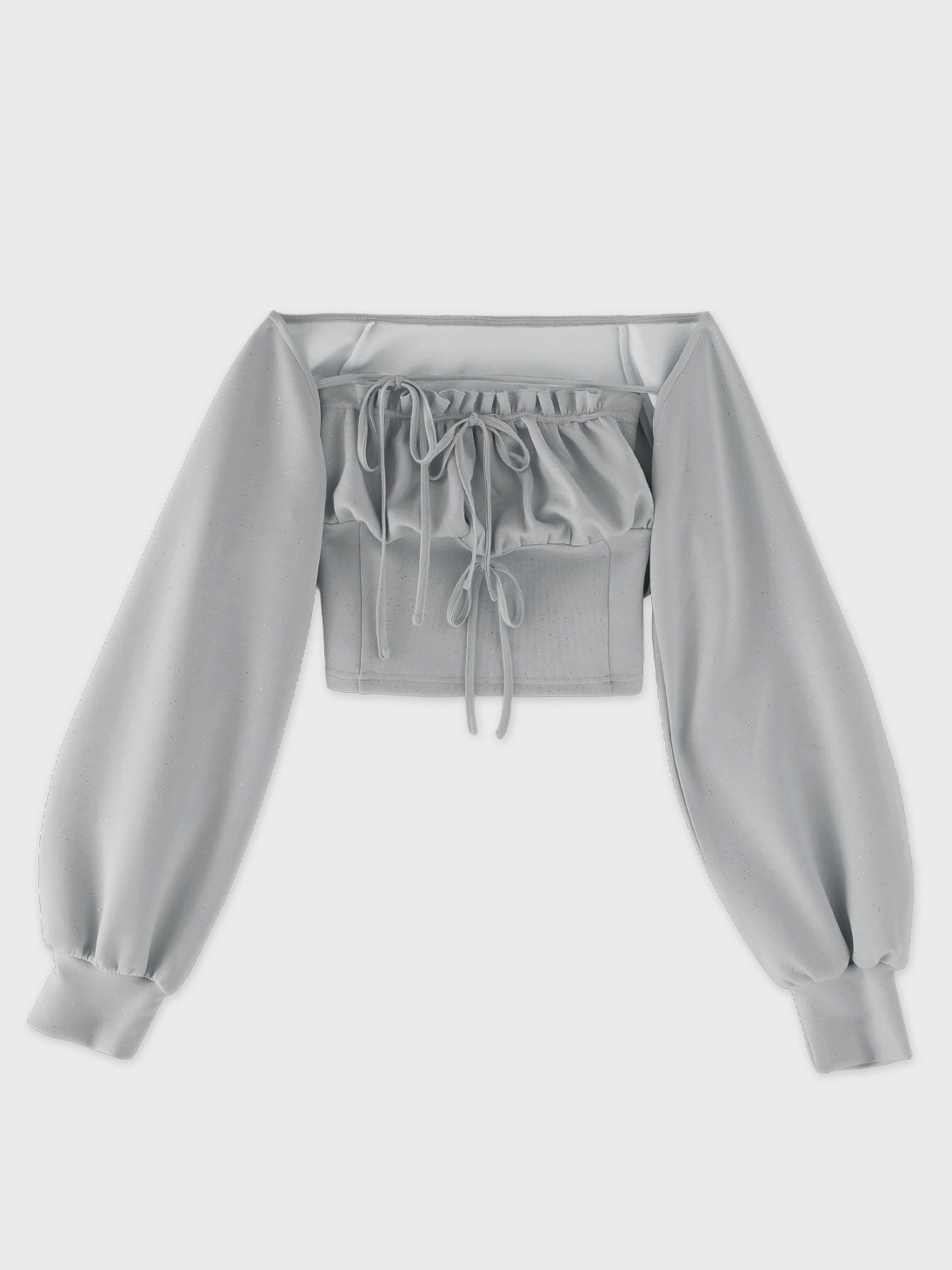 Smooth double knit bare ensemble(eme11078)