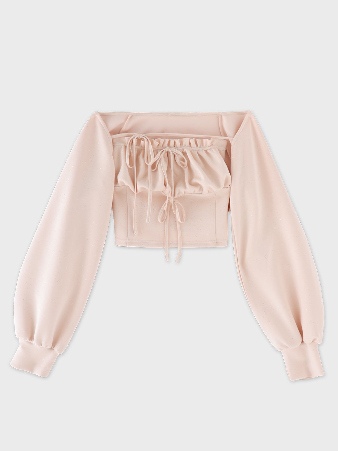 Smooth double knit bare ensemble(eme11078)