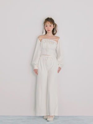 model：162cm　(size：F　color：White)